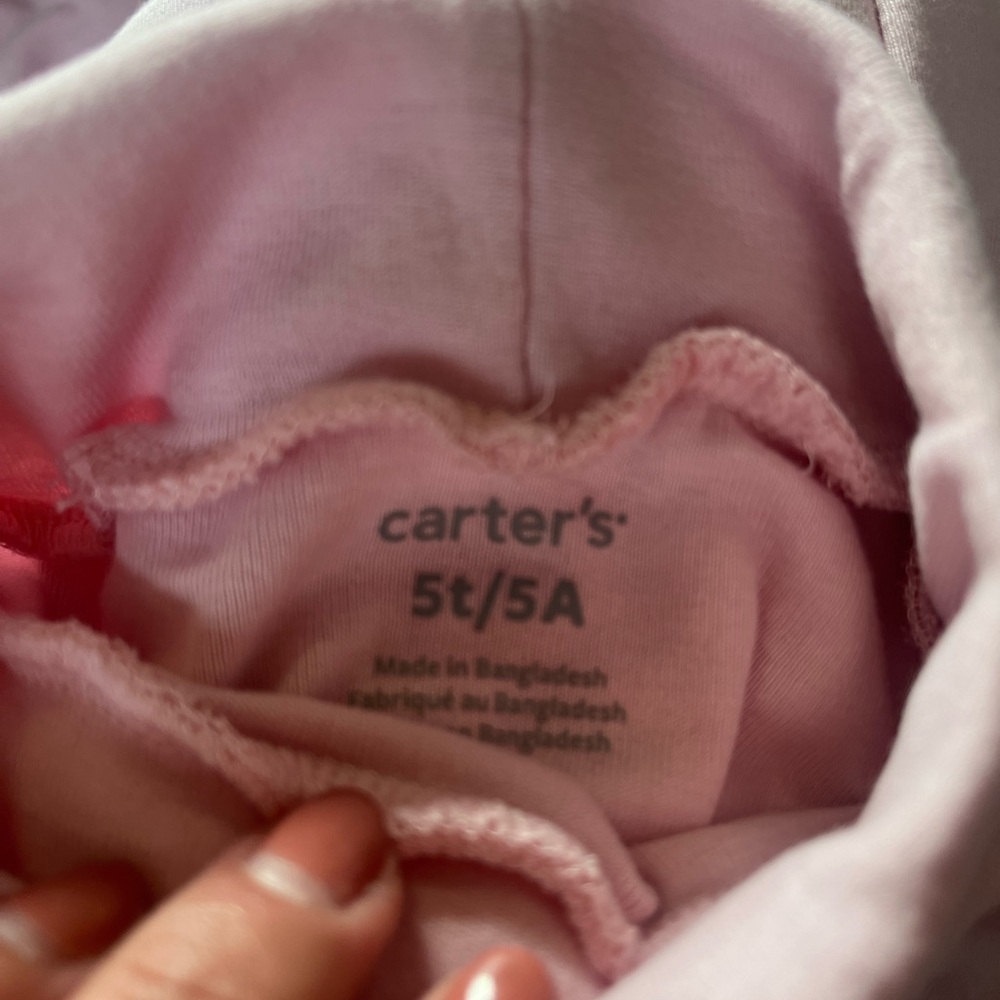 Carter's Pink and Black Turtleneck Tops - Picture 2 of 4